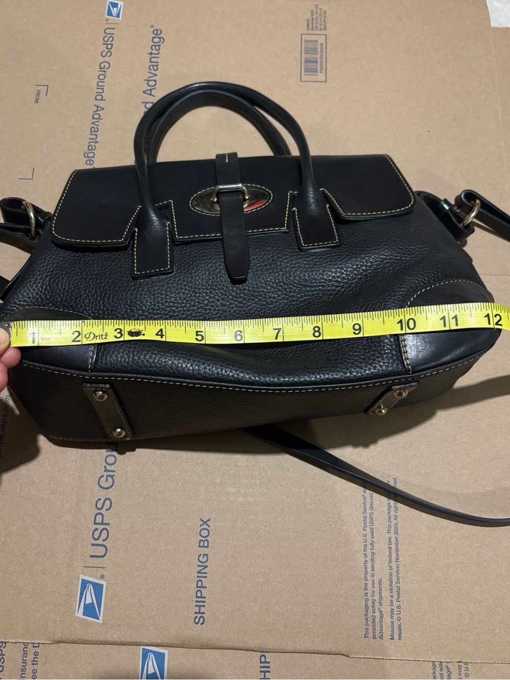 Dooney and Bourke Elisa pebble leather satchel - Picture 10 of 11